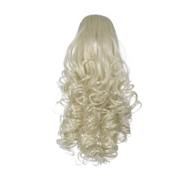 Love Hair Extensions Curly Drawstring Synthetic Hair Ponytail Colour 18 Ash Blonde 12 -inch