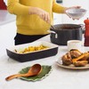 YumiPLUS Ceramic Leaf Spoon rest for Cooking, Cute Green Spoon