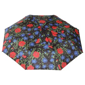 A2Z Compact Travel Umbrella 30cm Supermini Brolly Automatic Umbrellas Floral AOP Windproof Weather Resistant Foldable Pocket Sized Lightweight Brollies Portable 107cm Large Canopy with Sleeve