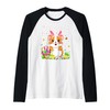 Hamster Easter Egg Hunt Bunny Ear Hamster Happy Easter Raglan
