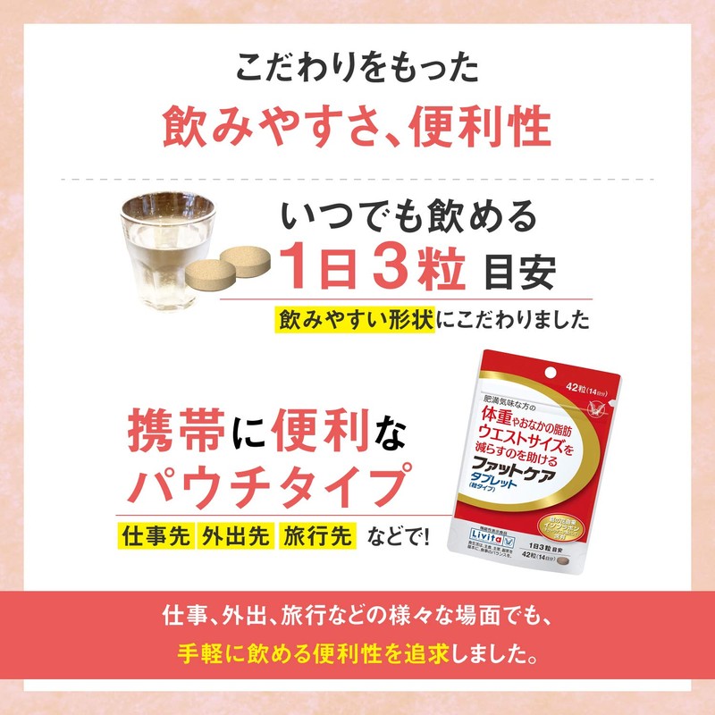 Fat Care Tablets (Grain Type), 42 Tablets (14 Day Supply)