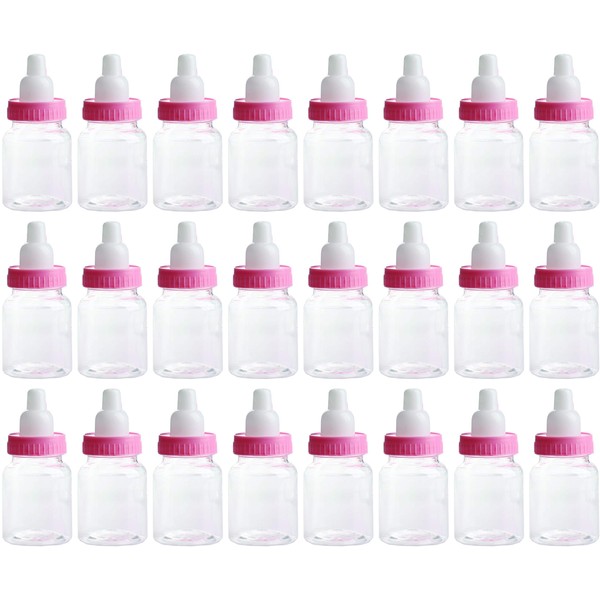 Charmed Baby Bottle Shower Favor,3-Inches, Pink (2 Dozen)