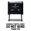 Handle with Care DO NOT Bend Self Inking Rubber Stamp