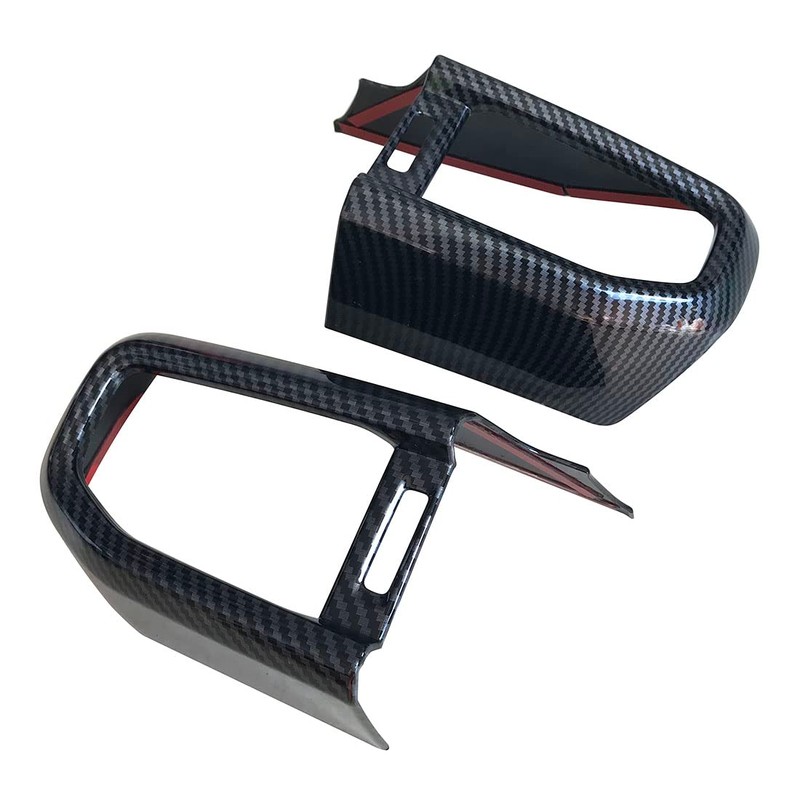ruihe 2pc Carbon Fiber Color Centre Air Conditioning Dashboard Vent