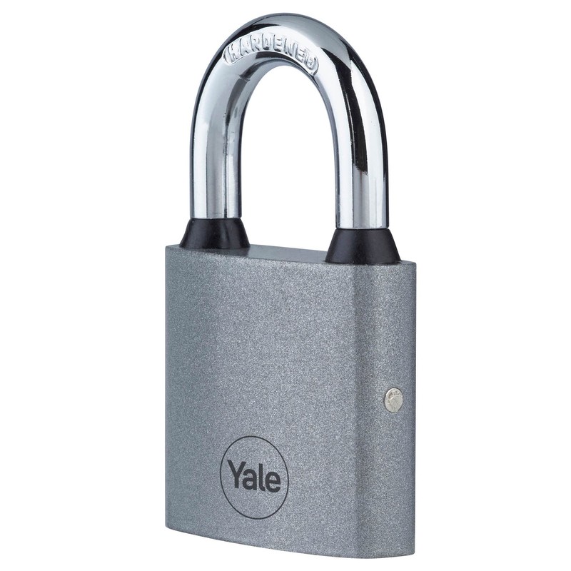 Yale - Y111S/38/121/1 Eisen-Vorhängeschloss 38 mm - Silber - Stahlbügel