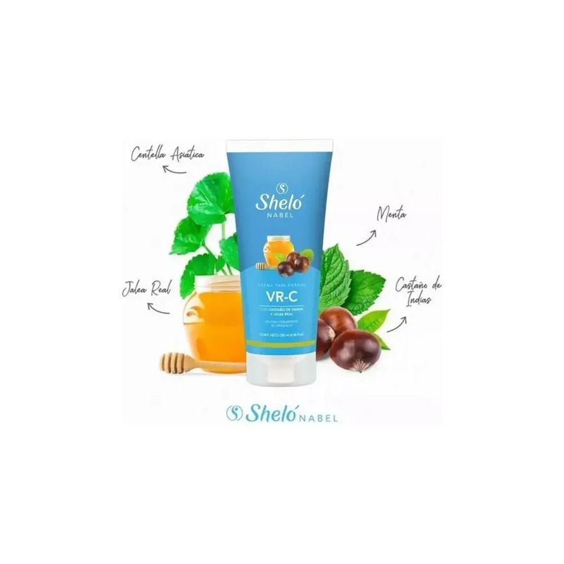 5 Vr-c Crema Para Piernas Anti-varices Shelo Nabel 250ml Tipo