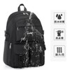 MIPOHAM Rucksack, Women's, Men's, Girls, Rucksack, 2-Layer Construction, 14 Pockets,