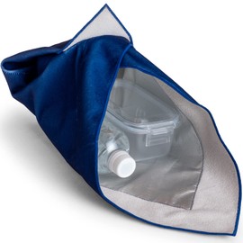 L.Y.F LAB Lunch Box, Wrapped Lunch Bag, Supervised by Vegetable Sommerapro, Insulated Bag, Rice Ball Case, Lunch Bag, Lunch Cloth, Insulated Lunch Cloth, 19.7 x 19.7 inches (50 x 50 cm) (Navy)