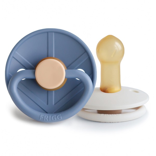 FRIGG Little Viking Natural Rubber Baby Pacifier 2-Pack | Made