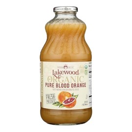LAKEWOOD Organic Pure Blood Orange Juice, 32 FZ
