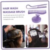 FOMIYES Straw Hair Care Kit Wide Tooth Comb Scalp Massager