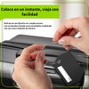 Timotech Set de 4 Etiquetas de Silicona para Equipaje, Etiquetas