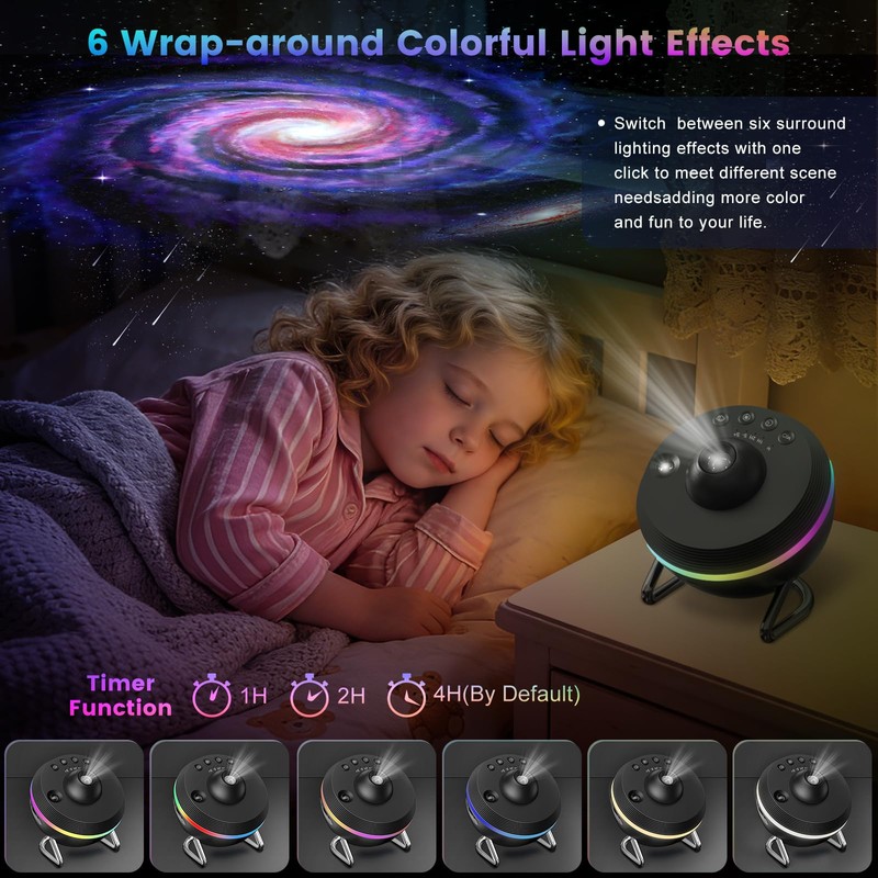 Galaxy Star Projector, 13 in 1 Planetarium Projector Space Ceiling