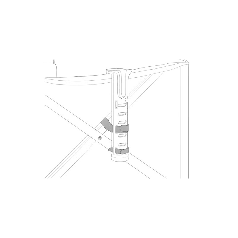 Fishing Rod Holders for Folding Wagon, Designed for Beach Fishing