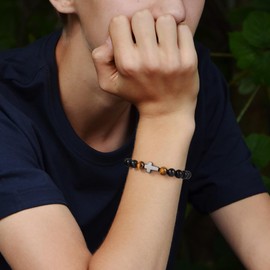 JoycuFF Gifts for Teen Boys Teenage Boy Gifts Ideas, 8 10 12 13 14 16 18 Year Old Boy Birthday Gifts,Christmas Confirmation Baptism First Communion Valentines Easter Basktet Bracelets