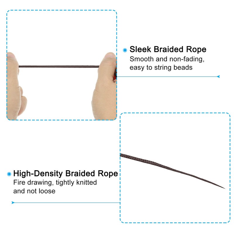 PATIKIL 0.8mm x 109 Yard Nylon Satin Cord, Nylon Beading