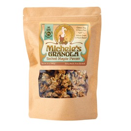Michele's Granola - Salted Maple Pecan - Handmade Non-GMO Whole Grain Oats - Free of Gluten, Soy, Wheat, & Dairy