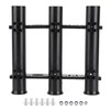 Outdoor Fishing Vertical 3‑Link Fishing Rod Rack Storage Holder Pole