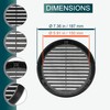 Ecopro Vent / Ø6" Inch Opening Diameter / Black Round