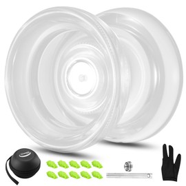 WATIEOBOO yo yo P02 Dual Mode Plastic Crystal yoyo, Responsive Yo-yo Converts to Non-Responsive YoYo, Beginner Kids yo-yo, and Adult Professional YoYo, Trick Yoyo