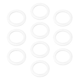 VGOL 10pcs PTFE Flat Washers AN-8 (8AN) PTFE Washer 19.5mm ID 25.4mm OD 1.5mm Thick Round Sealing Flange Gaskets for Automotive Machinery Electronics Electrical