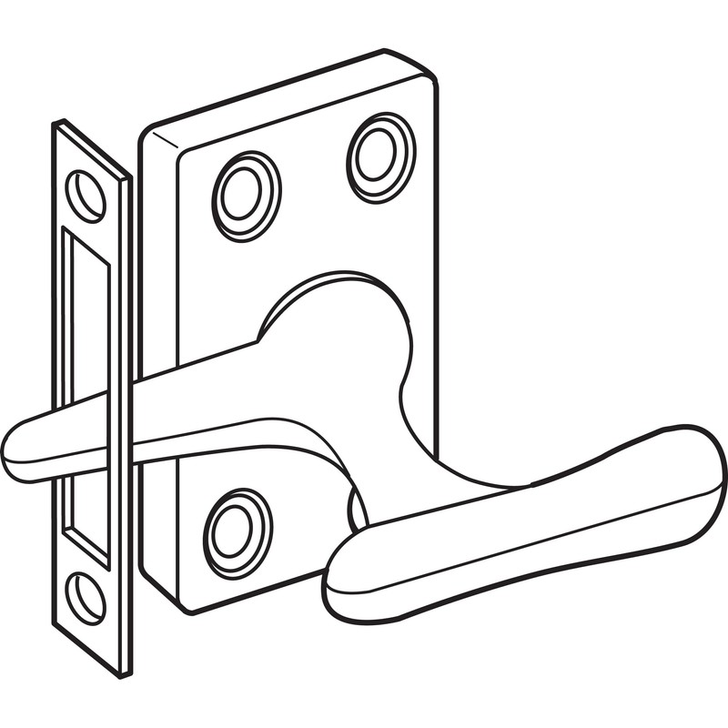 Prime-Line H 4158 Satin Nickel Casement Window Lock (Single Pack)