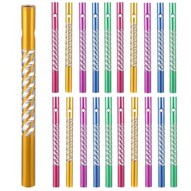 Garneck 50 Stück Windspielröhren Aus Aluminium Windspielzubehör Vorgebohrtes Design Für Heimdekoration Und Außendekoration