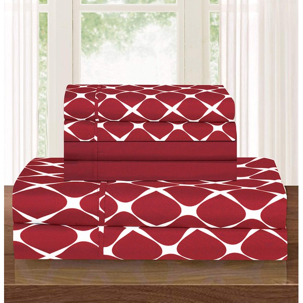 Elegant Comfort Luxury Softest and Coziest 4-Piece Bed Sheet Set,