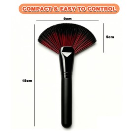 Avavani Model Cleaning Brush, Soft Bristle Fan Brush for Hobby Crafts