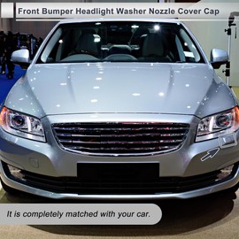 RATCHROLL Front Left Side Bumper Headlight Washer Nozzle Cover Cap for Volvo S80 2009-2015 Strong Durable Bumper Trim Nozzle Cover No.39817317 Unpainted 1 Pcs