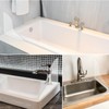 CENTOLLA Bathtub Splash Guard,Clear Shower Splash Guard with Nano Strip,Removable