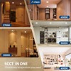 Amico 5/6 inch Motion Sensor Recessed Light, 12.5W=100W, 950LM, 2700K/3000K/4000K/5000K/6000K