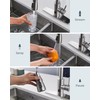 FORIOUS Touchless Kitchen Faucet with Soap Dispenser, Brushed Nickel, Hands-Free,