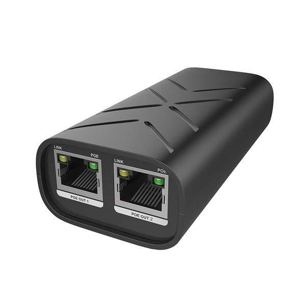 AIGWS 3 port 10/100/1000M PoE Extender switch 1 in 2