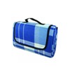 Homezone® Large Blue Tartan Fleece Outdoor Picnic Blankets,Waterproof Backing 135cm