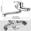 VirtuGro Wall Mounted Tap 25 cm Kitchen 360° Rotatable Sink