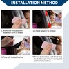 Hihaha Door Pillar Window Trim for Acura MDX 2007-2013 Front