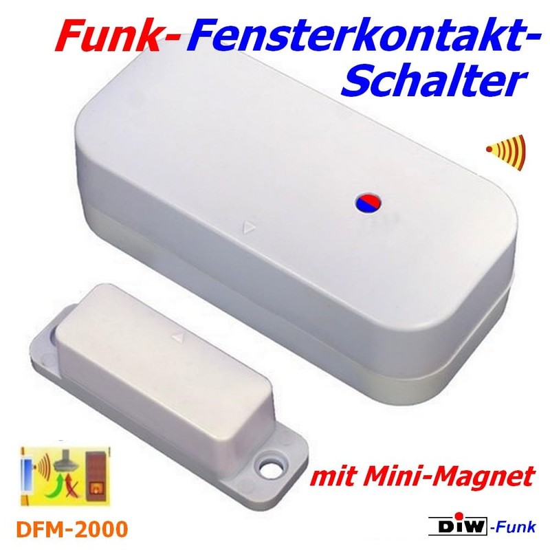 DIW-Funk DAS-2300-S Exhaust Control Window Contact Switch DFM-2000 + DIR-2300
