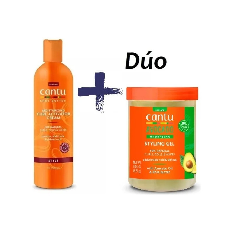 Kit Cantu Activador De Rizos 355ml Y Gel De Aguacate