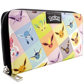 Eevee Eeveelution Umbreon Jolteon Wallet Clutch Coin Pocket & Card Holder, Multi-Colour, multicoloured, clutch
