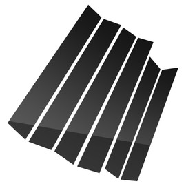 BASIKER 6 Pcs Compatible withHonda CR-V 2007-2011 Door Window Trim Anti Scratch Stickers Door Pillar Moldings