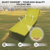 Camping Cot, Outdoor Folding Cot Bed with Pad and Pillow