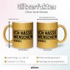 glitzertassen.de® | Ich hasse Menschen | Tasse mit Glitzer |