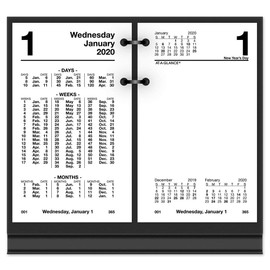 AT-A-GLANCE 2020 Daily Desk Calendar Refill, 3-1/2" x 6", Financial (S170-50)