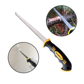 Gunpla 6" Drywall Hand Saw, Sharp Pro Jab Saw with Ergonomic Soft-Grip Handle Perfect For Sawing, Trimming, Gardening, Pruning & Cutting Plasterboard, Wallboards & More