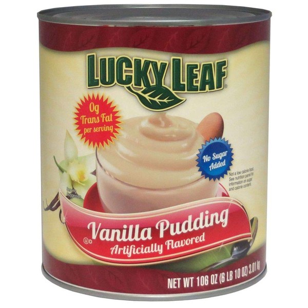 Lucky Leaf Vanilla Pudding, 106 Ounce Can -- 3 per case.
