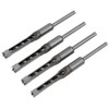 4Pcs Square Hole Drill Bits Woodworking Bearing Steel Wood Drilling