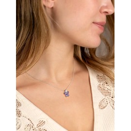 SILVERCUTE Butterfly Earrings Necklace Ring, 925 Sterling Silver Cute Ear Cuffs/Stackable Rings/Stud Earrings for Women Teen Girls -Stunning CZ Birthstone Butterfly Jewelry Gift with Box, Sterling