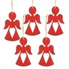 Logbuch-Verlag 4 Angels with String Christmas Angel Pendants 8 cm
