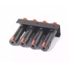 RJ Black Solderless jacks 1/4" TS and TRS for Pedalboards